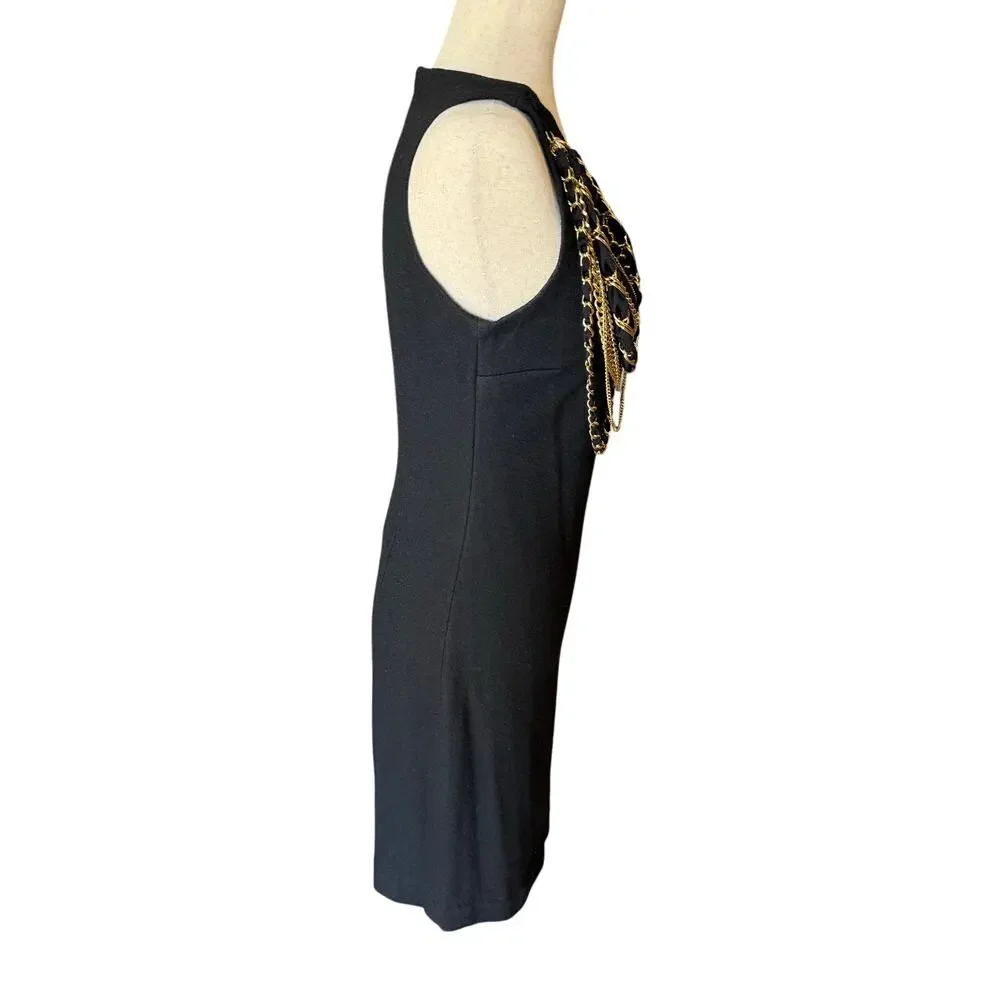 Tory Burch 100% wool dress with gold chain - size XS - OE